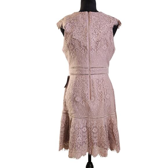 ADELYN RAE NWT Mauve Lace Sleeveless Dress, Size 12 - Picture 3 of 12